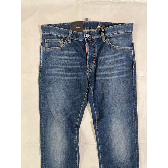 DSQUARED2 Mens Slim Jean Jeans IT48 W34 Blue Denim S74LB0565S30664470 NWT - Picture 5 of 16
